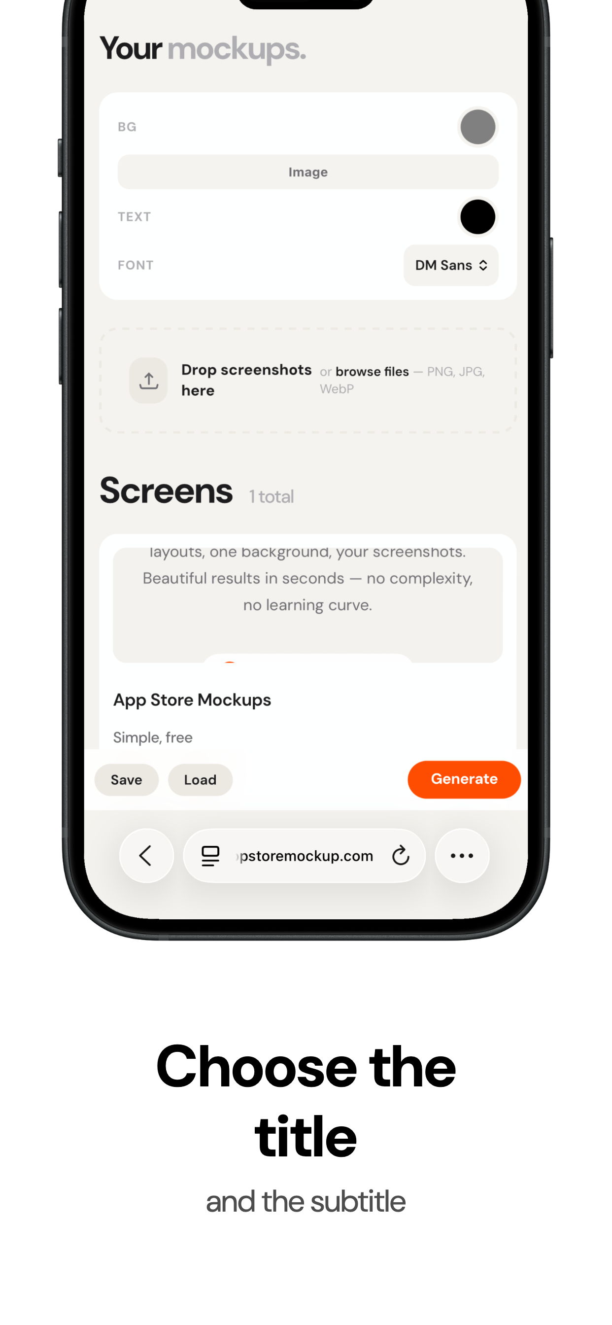 App Store mockup with top device